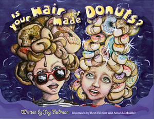 book hair made of donuts